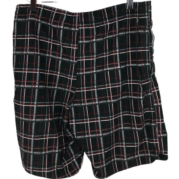 Nike Men's Swim Trunks 10" Black Red White Plaid Size S - Picture 4 of 4